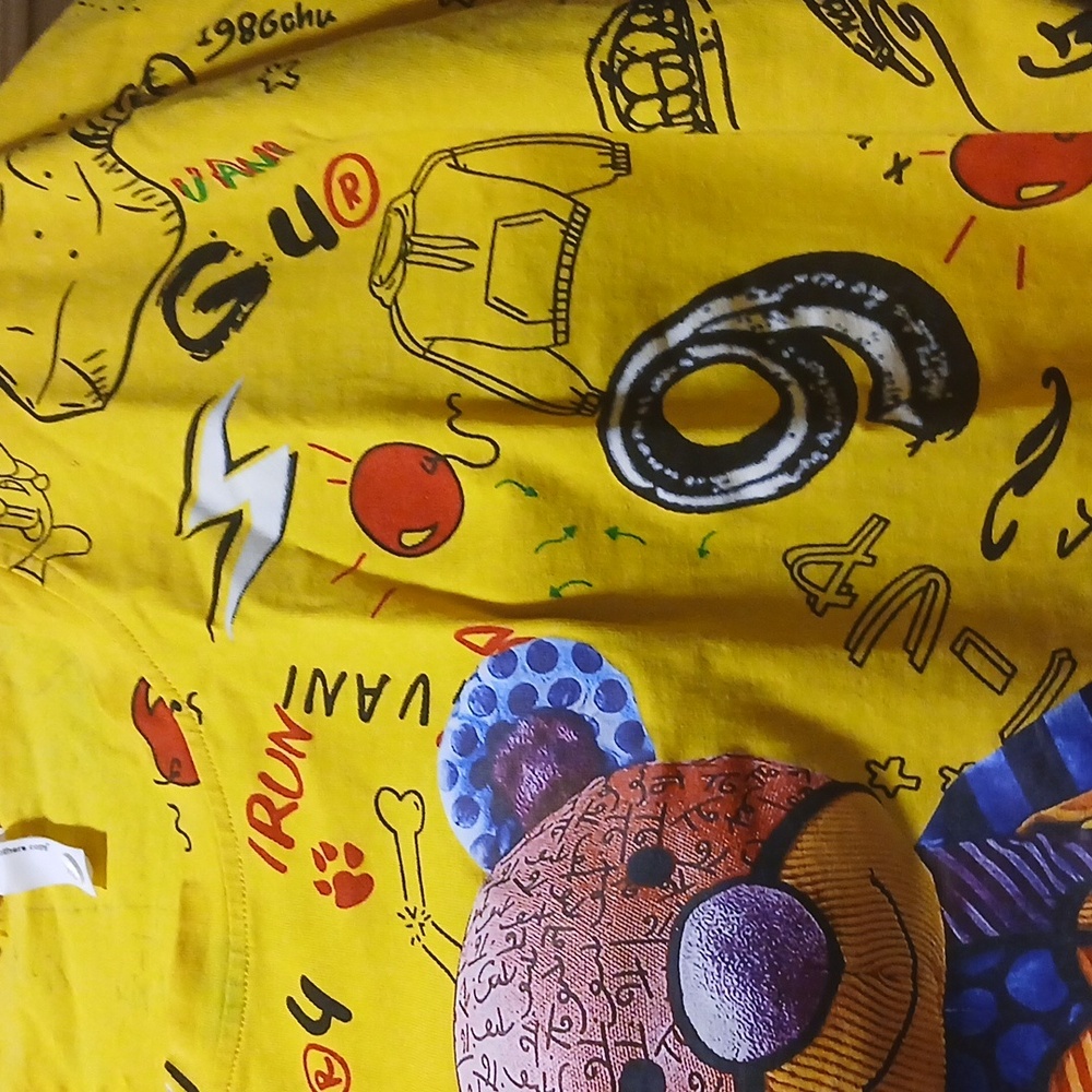 Colorful Graphic T-Shirt with Bear Design 3xL- See Measurements In Description. - Picture 15 of 17